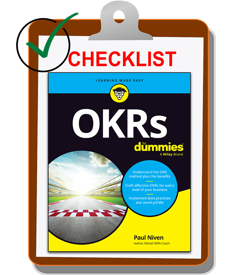 OKRs for dummies Checklist
